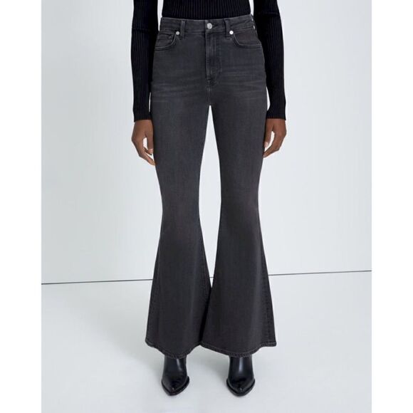 NWT 7 for All Mankind 7FAM Ultra High Rise Mega Flare Jean in Belle, Size 26 - Picture 3 of 11